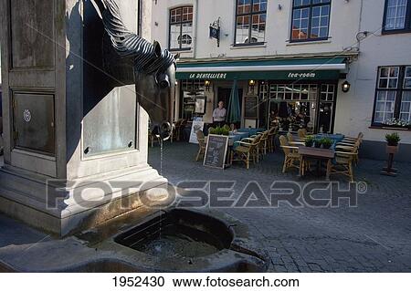 Horse fountain, Bruges (Brugge), West Flanders, Belgium View Large Photo Image Stock Image - Horse fountain, Bruges (Brugge), West Flanders, Belgium. Fotosearch
