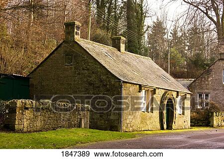 Stock Photo - Horseshoe Forge Traditional Cottage; Northumberland, England. Fotosearch
