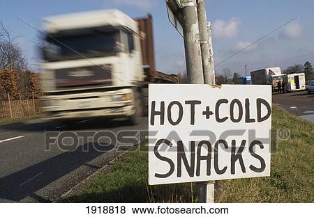 Stock Photo - Hot And Cold Snacks, Lay-By. Fotosearch