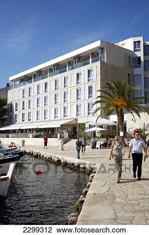 Stock Image - Hotel Adriana; Hvar, Croatia. Fotosearch