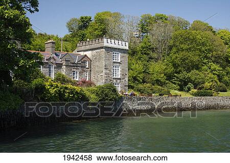 Stock Photo - Hotel And Castle; Castletownshend County Cork Ireland. Fotosearch