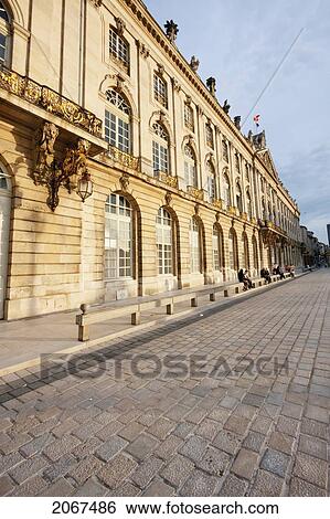 Stock Photograph - Hotel De Ville (City Hall) On Place Stanislas, Nancy, France. Fotosearch