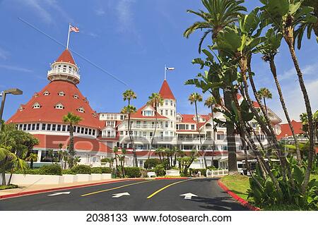 Stock Image - Hotel Del Coronado In Coronado Island Near San Diego; California United States Of America. Fotosearch