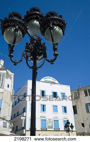 Hotel Medina And Lamp Post, Tunis, Tunisia, North Africa. View Large Photo Image Stock Image - Hotel Medina And Lamp Post, Tunis, Tunisia, North Africa.. Fotosearch