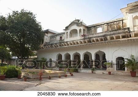 Stock Image - Hotel Sariska Palace, Rajasthan, India. Fotosearch