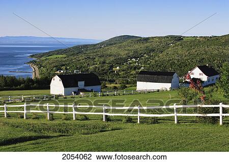 House And St. Lawrence River, Charlevoix Region, Saint-Irenee, Quebec. View Large Photo Image Stock Image - House And St. Lawrence River, Charlevoix Region, Saint-Irenee, Quebec.. Fotosearch