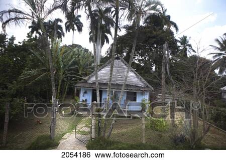 Stock Photograph - House, Camaquey, Cuba. Fotosearch