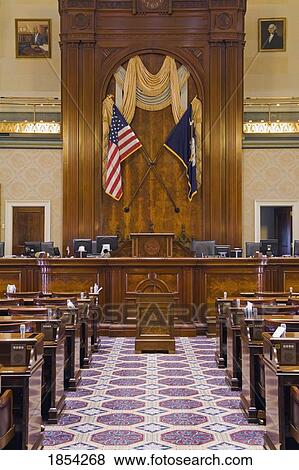 Stock Photo - House Chamber, State Capitol Building, Columbia, South Carolina, Usa. Fotosearch