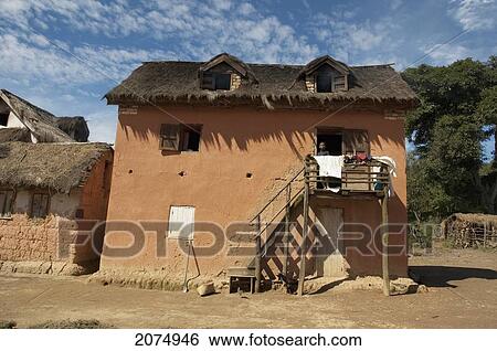 House In A Village Along The Road Between Fianarantsoa & Ranomafana, Fianarantsoa Province, Madagascar View Large Photo Image Stock Photograph - House In A Village Along The Road Between Fianarantsoa & Ranomafana, Fianarantsoa Province, Madagascar. Fotosearch
