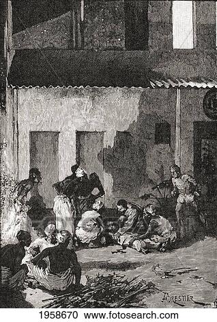 Stock Image - House In Bagamoyo, Tanzania, Africa From Which Emin Pasha Accidentally Fell After Being Rescued By Stanley. From In Darkest Africa By Henry M. Stanley Published 1890.. Fotosearch