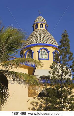 Stock Photography - House In Olas Atlas Beach, Mazatlan, Sinaloa State, Mexico. Fotosearch