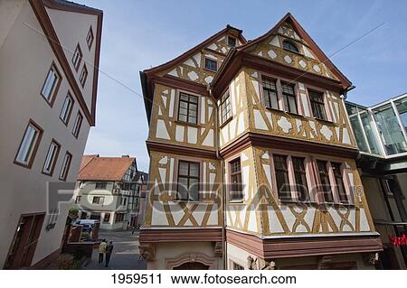 Stock Image - House Of The Four Crowned, Wertheim Am Main, Baden-Wurttemberg, Germany. Fotosearch