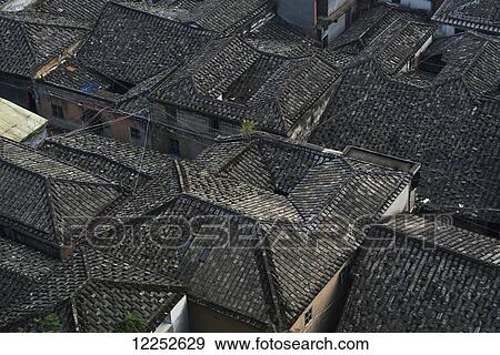 House rooftops; Xiapu, Fujian, China View Large Photo Image Stock Photo - House rooftops; Xiapu, Fujian, China. Fotosearch