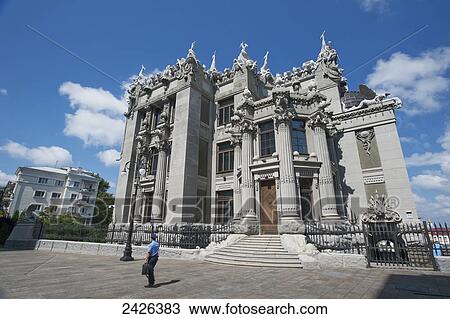 Stock Image - House with chimeras; Kiev, Ukraine. Fotosearch