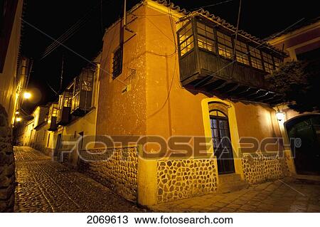 House With Enclosed Moorish Balconies At Night, Potos View Large Photo Image Stock Image - House With Enclosed Moorish Balconies At Night, Potos. Fotosearch