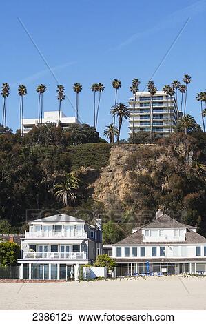 Houses and apartment buildings along the coast; California, United States of America View Large Photo Image Stock Photography - Houses and apartment buildings along the coast; California, United States of America. Fotosearch