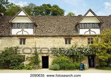 Stock Photography - Houses Around Lacock Abbey In Lacock, Wiltshire, Uk. Fotosearch
