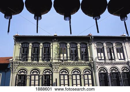 Houses In Chinatown With Hanging Lanterns View Large Photo Image Stock Image - Houses In Chinatown With Hanging Lanterns. Fotosearch