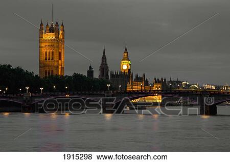 Houses Of Parliament And Big Ben At Dusk View Large Photo Image Stock Photo - Houses Of Parliament And Big Ben At Dusk. Fotosearch