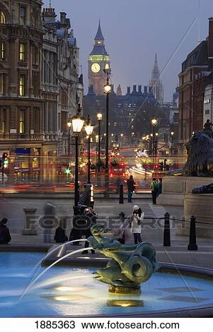 Stock Image - Houses Of Parliament As Seen From Trafalgar Square. Fotosearch