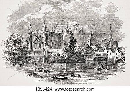 Houses Of Parliament London England View From The River In The Time Of John Hampden 1594 - 1643 From Old England's Worthies By Lord Brougham And Others Published London Circa 1880's View Large Photo Image Picture - Houses Of Parliament London England View From The River In The Time Of John Hampden 1594 - 1643 From Old England's Worthies By Lord Brougham And Others Published London Circa 1880's. Fotosearch