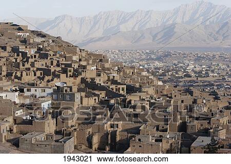 Houses On The Tapa Maranjan Ridge In Kabul,, Afghanistan View Large Photo Image Stock Image - Houses On The Tapa Maranjan Ridge In Kabul,, Afghanistan. Fotosearch