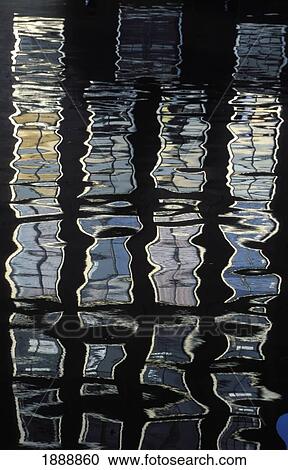 Houses Reflected In Canal Water View Large Photo Image Stock Image - Houses Reflected In Canal Water. Fotosearch