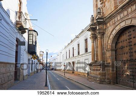 Houses with Moorish balconies, Sucre, Chuquisaca Department, Bolivia View Large Photo Image Picture - Houses with Moorish balconies, Sucre, Chuquisaca Department, Bolivia. Fotosearch