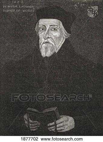 Stock Image - Hugh Latimer, C. 1487 To 1555. Anglican Bishop And Martyr. From The Book Short History Of The English People By J. R. Green, Published London 1893.. Fotosearch