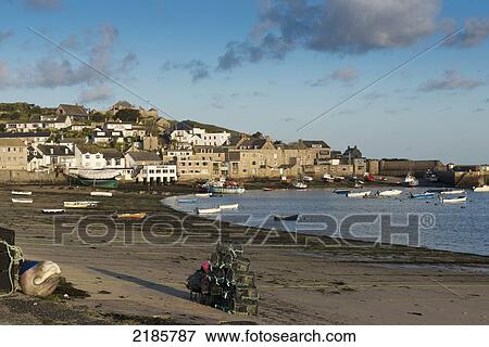 Stock Photo - Hugh Town, St Mary's, Isles Of Scilly, Cornwall, Uk, Europe. Fotosearch