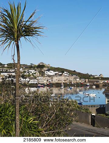 Stock Photo - Hugh Town, St Mary's, Isles Of Scilly, Cornwall, Uk, Europe. Fotosearch