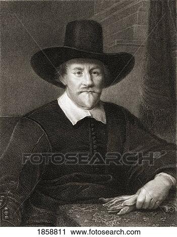 Stock Image - Hugo Grotius Also Known As Hugh Or Hugeianus De Groot 1583 1645 Dutch Jurist And Scholar From The Book ÃƒÂ¢Ã¢â€šÂ¬Ã…â€œLodgeÃƒÂ¢Ã¢â€šÂ¬Ã¢â€žÂ¢S British PortraitsÃƒÂ¢Ã¢â€šÂ¬Ã‚Â Published London 1823.. Fotosearch