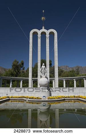 Stock Image - Huguenot monument; Franschhoek, South Africa. Fotosearch