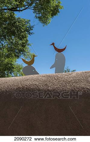Humorous Sculptures Outside An Art Gallery Along Ledoux Street In Taos, New Mexico, Usa View Large Photo Image Stock Image - Humorous Sculptures Outside An Art Gallery Along Ledoux Street In Taos, New Mexico, Usa. Fotosearch