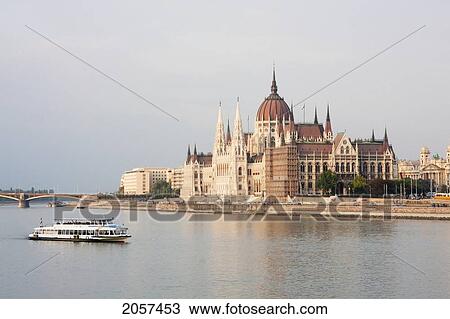 Stock Image - Hungarian Parliament Building, Budapest, Hungary. Fotosearch