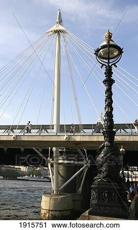 Stock Image - Hungerford Bridge. Fotosearch