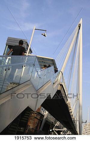 Stock Image - Hungerford Bridge. Fotosearch