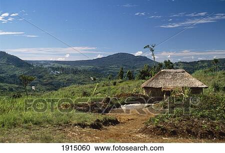Hut In Lush Landscape View Large Photo Image Stock Image - Hut In Lush Landscape. Fotosearch
