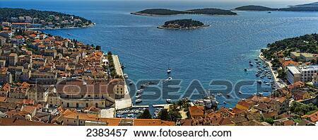 Hvar harbour; Hvar, Croatia View Large Photo Image Stock Photo - Hvar harbour; Hvar, Croatia. Fotosearch