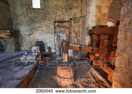Hydraulic Hammer In The Forge Of The Cistercian Abbey Of Fontenay, Cote D'or, France View Large Photo Image Stock Photography - Hydraulic Hammer In The Forge Of The Cistercian Abbey Of Fontenay, Cote D'or, France. Fotosearch