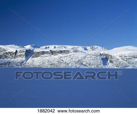 Stock Image - Ice And Snow Covered Landscape. Fotosearch