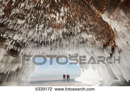 Ice caves on Lake Superior, near Bayfield; Michigan, United States of America View Large Photo Image Stock Image - Ice caves on Lake Superior, near Bayfield; Michigan, United States of America. Fotosearch
