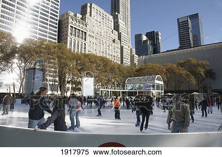 Ice Ring In Bryant Park View Large Photo Image Stock Photography - Ice Ring In Bryant Park. Fotosearch