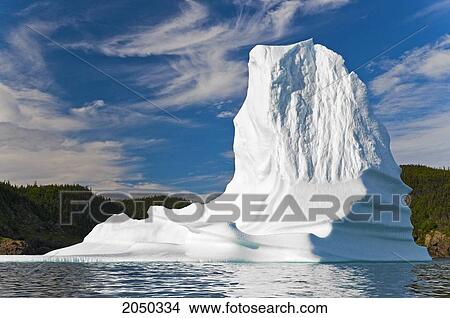 Picture - Iceberg Floats In Trinity Bay Off The Bonavista Peninsula Of Eastern Newfoundland. Fotosearch