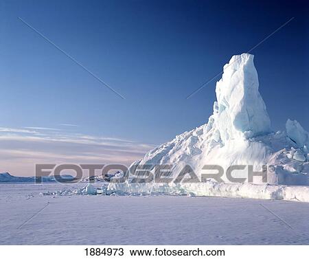 Iceberg On Frozen Sea View Large Photo Image Stock Image - Iceberg On Frozen Sea. Fotosearch