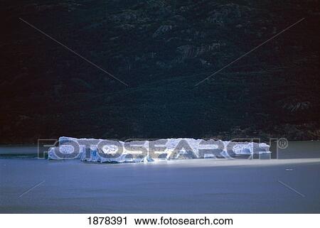 Iceberg On Lago Grey Glacier View Large Photo Image Stock Image - Iceberg On Lago Grey Glacier. Fotosearch