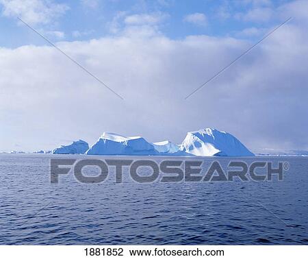 Stock Image - Icebergs On The Sea, Disko Bay. Fotosearch