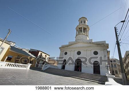Stock Image - Iglesia De La Matriz (Main Church), Valparaiso, Valparaiso Region, Chile. Fotosearch