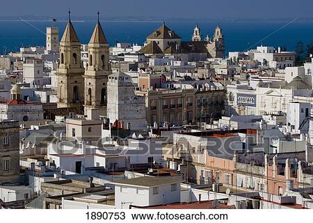 Stock Image - Iglesia Del Carmen, San Antonio Skyline. Fotosearch