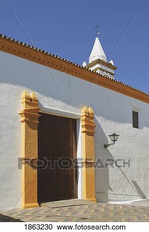 Stock Image - Iglesia Parroquial De Las Angustias, Ayamonte, Huelva, Andalucia, Spain. Fotosearch